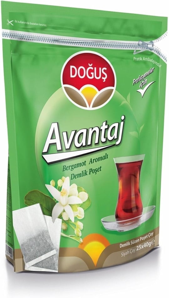 Doğuş Bergamot Aromalı Çay Avantaj Demlik Poşet 25X40 Gr - 2Li Paket