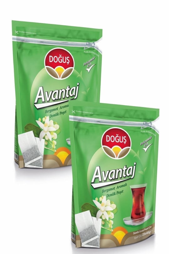 Doğuş Bergamot Aromalı Çay Avantaj Demlik Poşet 25X40 Gr - 2Li Paket