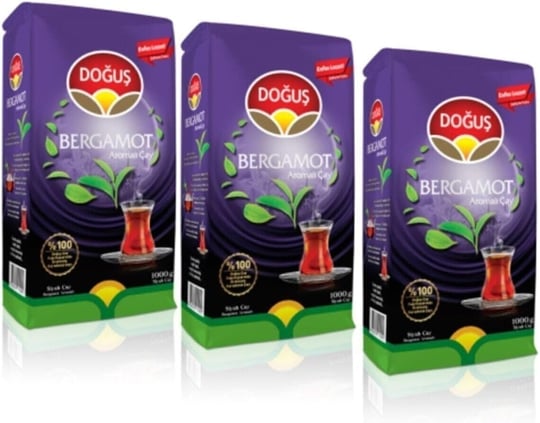 Doğuş Bergamot Aromalı Siyah Çay 1000 Gr X 3 Adet