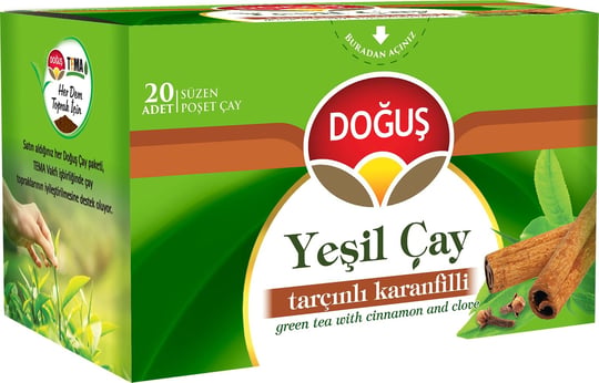 Doğuş Yeşil Çay, Tarçınlı-Karanfilli, 12 kutu