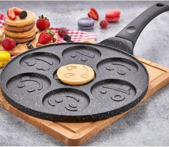 Döküm Granit Emojili Pankek Tava 28 Cm