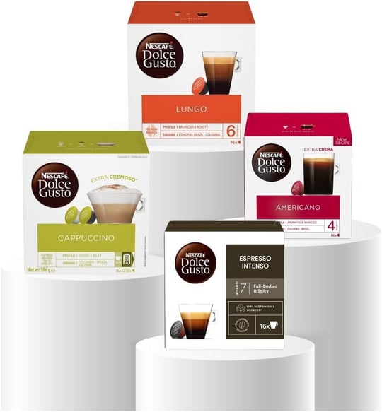 Dolce Gusto Kapsül Kahve Seti 64 Kapsül, 16 x 4 Paket