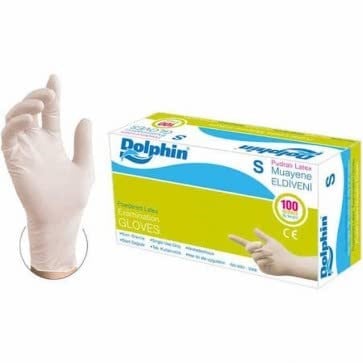 Dolphin Pudralı Lateks Eldiven S beden