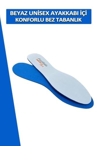 Dopar Foottab Yumuşak Bez Tabanlık Kadın Erkek Spor Ayakkabı Tabanlığı 43-44