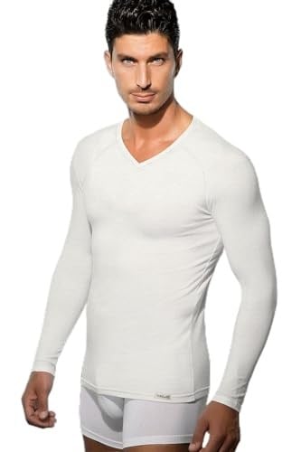 DOREANSE 2980-2985 ERKEK V YAKA UZUN KOL EKRU THERMAL