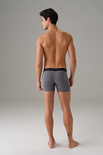 Doreanse Erkek Modal Çizgi Desenli Normal Paça Boxer 1866