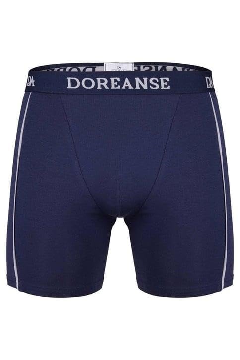 Doreanse Erkek Modal Çizgili Lacivert Normal Paça Boxer C0T8N7O1