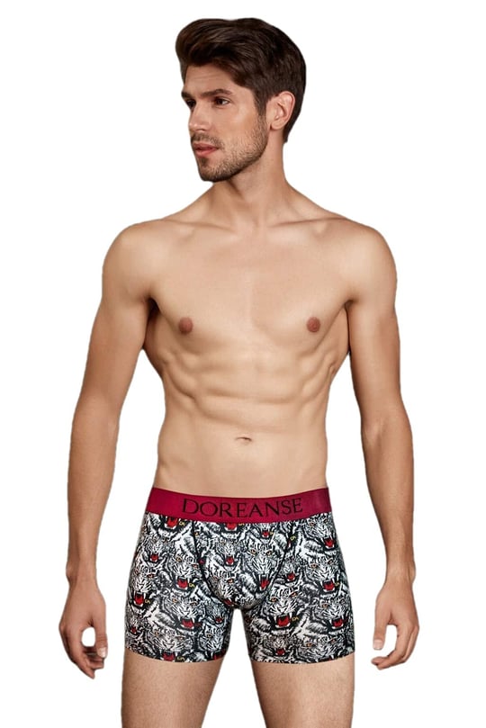 Doreanse Erkek Modal Çok Renkli Baskılı Torbalı Normal Paça Boxer 1812