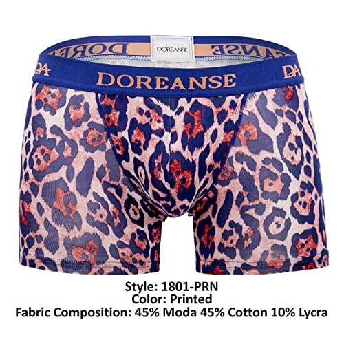 Doreanse Erkek Modal Çok Renkli Baskılı Torbalı Normal Paça Boxer 1801