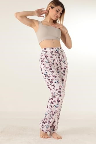 Doremi Bayan Çiçek Desenli Pijama Altı