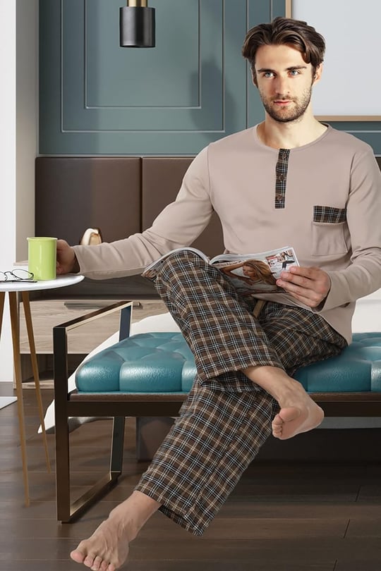 DoReMi Brave Bryan Erkek Pijama Takımı A.KAHVE XL