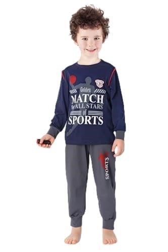 DoReMi Erkek Çocuk Pijama Takımı LACİVERT 4-5
