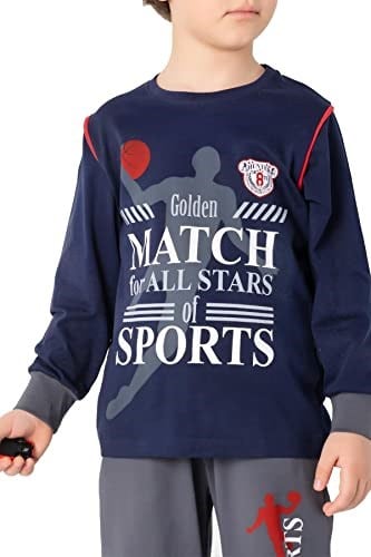 DoReMi Erkek Çocuk Pijama Takımı LACİVERT 4-5