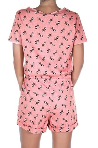 DoReMi Kadın Somon Funky Zebra Tulum 002-000216 - Bedenler: M, L-XL