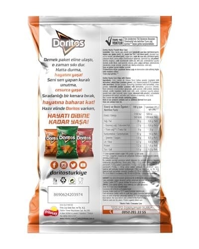 Doritos Nacho Peynirli Mısır Cipsi Süper Boy 130 g
