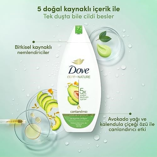 Dove Duş Jeli Avokado Yağı ve Kalendula Özü 450 ml