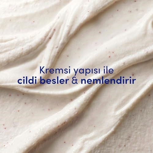Dove Vücut Peelingi Macadamia Fındığı ve Pirinç Sütü 225 ml Beyaz