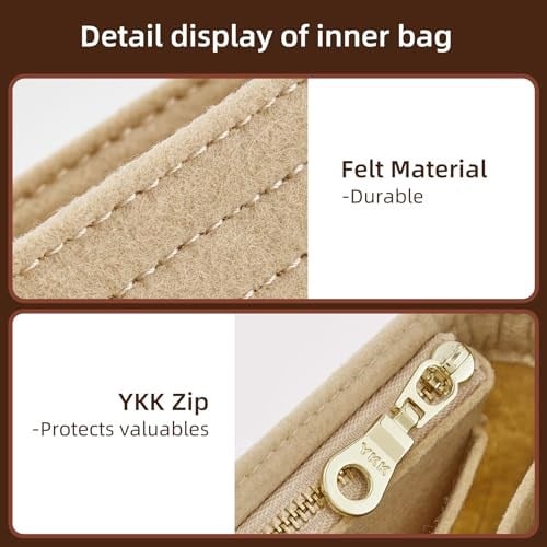 Doxo Keçe Longchamp Organizatör Ekleme, Le pliage Büyük ve Daha Fazlası ile Uyumlu Çanta Organizatörü - Seçenekler: Mini-Felt-5.9*1.9*3.5in, Mini