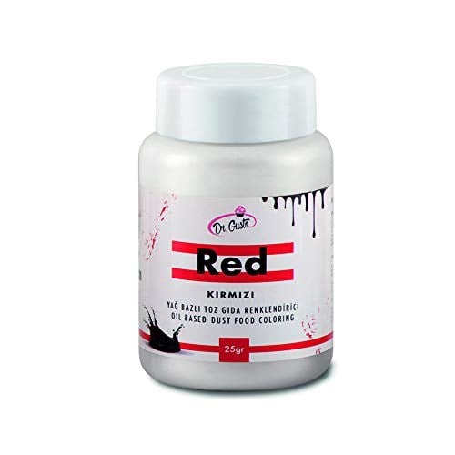 Dr.Gusto Yağ Bazlı Toz Gıda Boyası 25 Gr Kırmızı