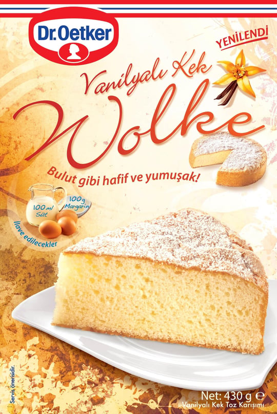 Dr. Oetker Wolke - Vanilyalı Kek 430 Gr