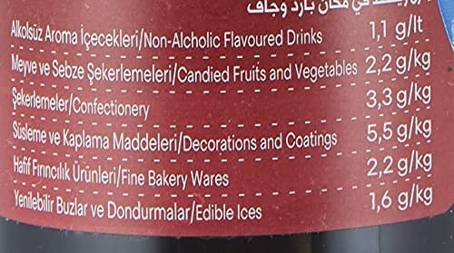Dr.Gusto Su Bazlı Likit Gıda Boyası 60 Gr Bordo