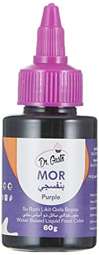 Dr.Gusto Su Bazlı Likit Gıda Boyası 60 Gr Mor