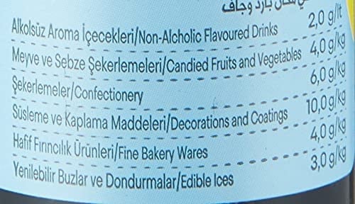 Dr.Gusto Su Bazlı Likit Gıda Boyası 60 Gr Mavi