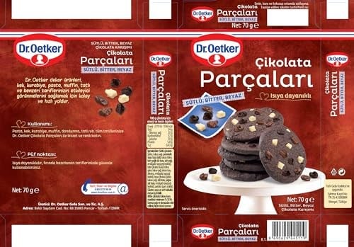 Dr. Oetker Çikolata Parçaları 3Renk 70 Gr