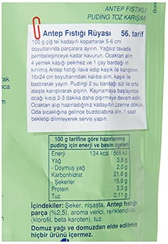 Dr. Oetker Puding Antep Fıstıklı 91 Gr 3lü paket