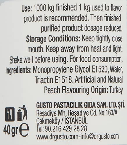 Dr.Gusto Aroma Verici Şeftali 40 Gr