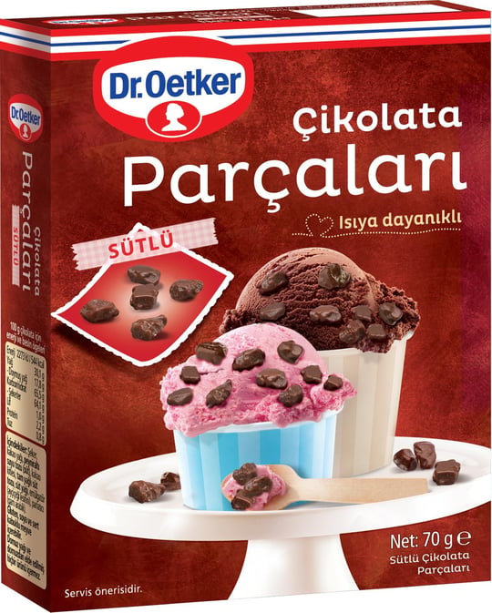 Dr. Oetker 70g Sütlü - Çikolata Parçaları (Dekor)