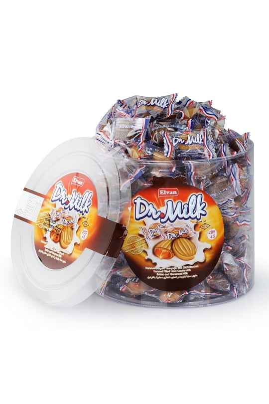 Dr. Milk Karamelli Şeker 1000 gr Silindir