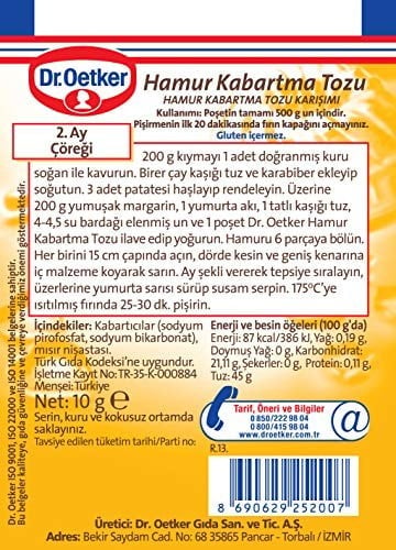 Dr. Oetker Hamur Kabartma Tozu 10lu (3 paketi)