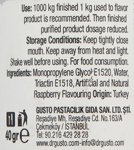Dr.Gusto Aroma Verici Frambuaz 40 Gr