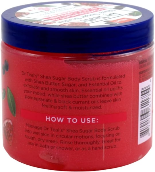 DR.Teals Pomegranate & Black Currant Shea Sugar Scrub Vücut Peelingi 538GR