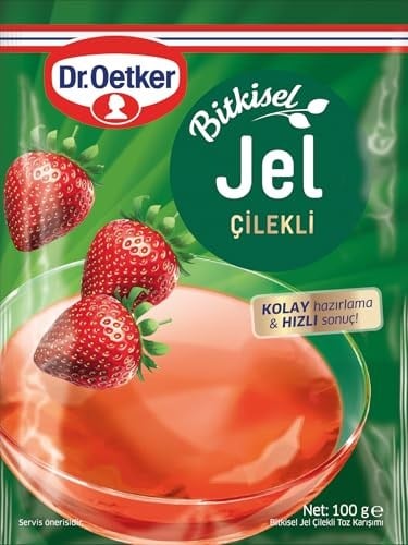 Dr. Oetker Bitkisel Jel Çilek Aromalı 100 Gr