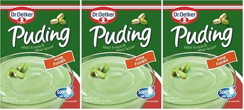 Dr. Oetker Puding Antep Fıstıklı 91 Gr 3lü paket