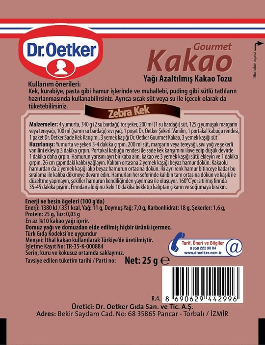 Dr. Oetker Gourmet Kakao (2 x 25gr)