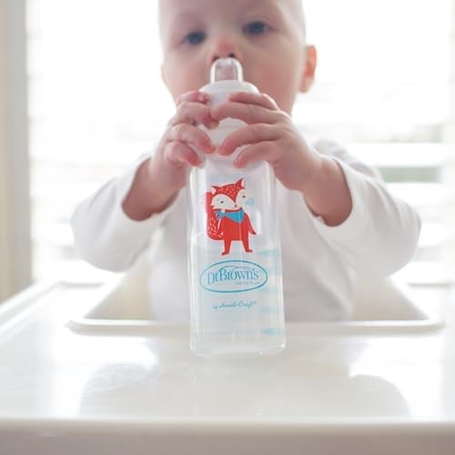 Dr. Browns 8 oz/250 ml PP Dar Ağız + Sippy Biberon Bardak, Tilki, Tekli Paket
