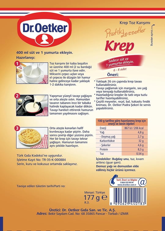 Dr. Oetker Krep 177 Gr