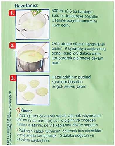 Dr. Oetker Puding Antep Fıstıklı 91 Gr 3lü paket