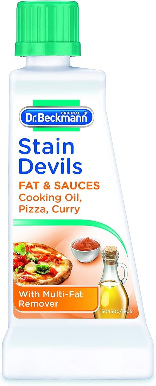 Dr Beckmann Leke Şeytanları Yağ ve Soslar Yemeklik Yağ, Pizza & Köri Lekesi Çıkarıcı (2 x 50ml)