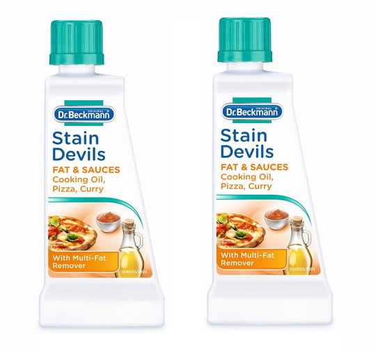 Dr Beckmann Leke Şeytanları Yağ ve Soslar Yemeklik Yağ, Pizza & Köri Lekesi Çıkarıcı (2 x 50ml)