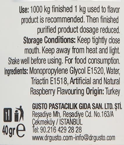Dr.Gusto Aroma Verici 40 Gr Ahududu
