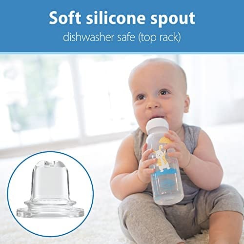 Dr. Browns 8 oz/250 ml PP Dar Ağız + Sippy Biberon Bardak, Tavşan, Tekli Paket