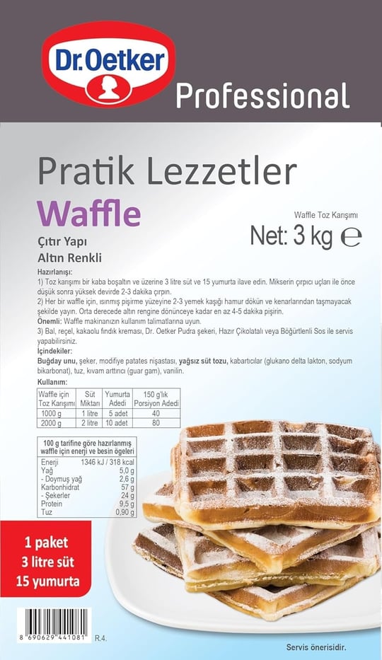 Dr. Oetker Waffle 3 Kg