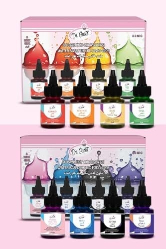 Dr. Gusto Su Bazlı Likit Sıvı Gıda Boyası 25 GR 8Lİ SET KIRMIZI, SARI, TURUNCU, YEŞİL, PEMBE, MAVİ, SİYAH,MOR
