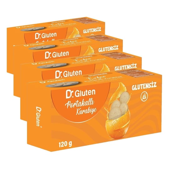Dr. Gluten Glutensiz Portakallı Kurabiye (4 paketi)