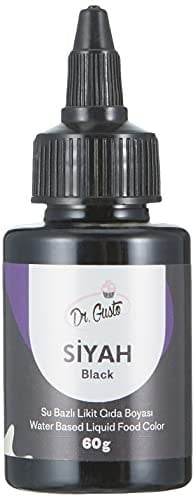 Dr.Gusto Su Bazlı Likit Gıda Boyası 60 Gr Siyah