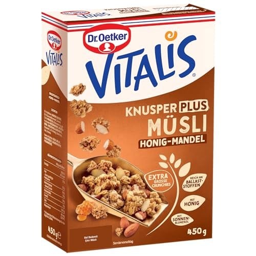 Dr. Oetker Vitalis Bal Bademli Çıtır Müsli 450 Gr